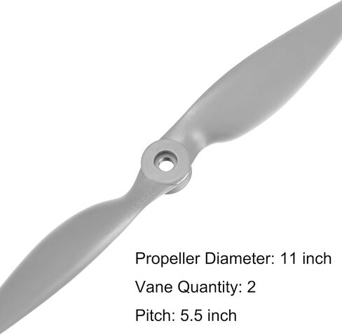 MECCANIXITY 6Pcs 9x4.5 Inch Propeller RC Propellers 2-Vane Blades Props Gray with Adapter Rings for RC Airplane Aircraft Prop Replacement in Saudi Arabia