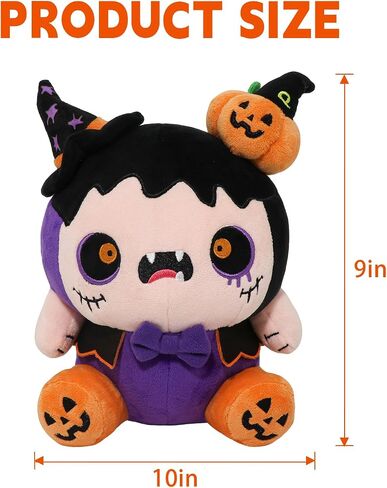 Halloween Pumpkin Witch Plush,Pumpkin Witch Plushies Toys Stuffed Animal Pillows Cute Pumpkin Witch Plushie Doll Toys,Stuffed Animal Pillow Doll Toys Gift for Fans Boys and Girls Birthday Gifts in Saudi Arabia