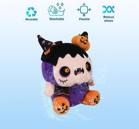 Halloween Pumpkin Witch Plush,Pumpkin Witch Plushies Toys Stuffed Animal Pillows Cute Pumpkin Witch Plushie Doll Toys,Stuffed Animal Pillow Doll Toys Gift for Fans Boys and Girls Birthday Gifts in Saudi Arabia