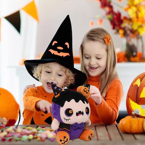 Halloween Pumpkin Witch Plush,Pumpkin Witch Plushies Toys Stuffed Animal Pillows Cute Pumpkin Witch Plushie Doll Toys,Stuffed Animal Pillow Doll Toys Gift for Fans Boys and Girls Birthday Gifts in Saudi Arabia