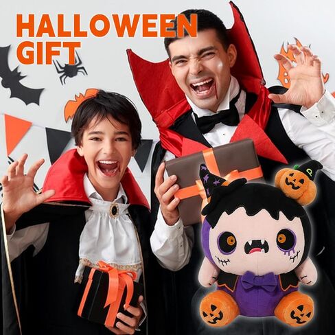 Halloween Pumpkin Witch Plush,Pumpkin Witch Plushies Toys Stuffed Animal Pillows Cute Pumpkin Witch Plushie Doll Toys,Stuffed Animal Pillow Doll Toys Gift for Fans Boys and Girls Birthday Gifts in Saudi Arabia