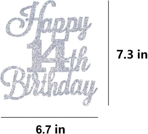 Happy 25th Birthday Cake Toppers Silver Glitter, Cheers to 25 Years Old Bday Decoration 25th Anniversary Cake Topper, Twenty-five Theme Cake Decorations for Birthday Anniversary Party in Saudi Arabia