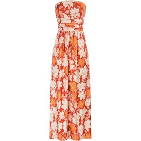 GRACE KARIN Women Strapless Casual Loose Ruched Long Maxi Dress with Pockets in Kuwait