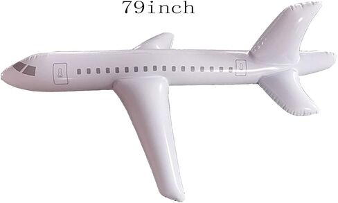HAO White Large Inflatable Airplane Float, Blow Up Airplane Balloon for Outdoor, Party Favors, Swimming, (40inch) in Saudi Arabia