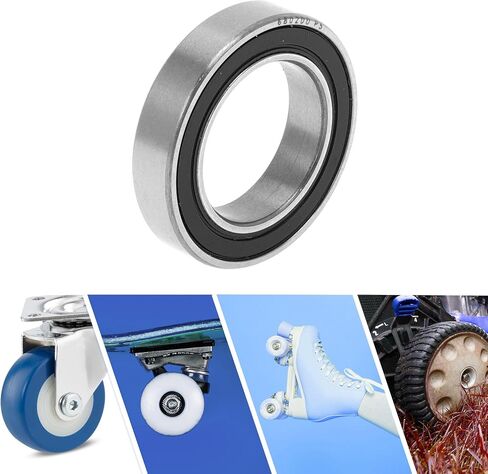 ACROPIX 6800DD Deep Groove Ball Bearings P5 10x19x5mm Lubricated Bearings Double Rubber Seal Black Silver Tone Scooter Skateboard Wheel in Saudi Arabia