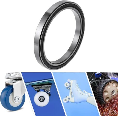 ACROPIX 6800DD Deep Groove Ball Bearings P5 10x19x5mm Lubricated Bearings Double Rubber Seal Black Silver Tone Scooter Skateboard Wheel in Saudi Arabia