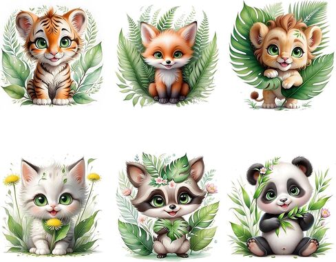 ijbnhd 4 Pack Animals Diamond Art Kits for Adults, Cute Animals Diamond Painting Kits for Adults, Full Drill Round Diamond Painting Gem Art Home Wall Decor 12 x 12 Inch in Saudi Arabia