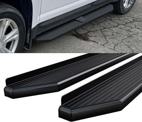 HD Ridez Running Board 6 "Silver متوافق مع Chevy Expenox 2010-2017 و GMC Terrain 2010-2017 (استبعاد نماذج Denali) (Nerf Bar Side Steps Side Bars) in Saudi Arabia