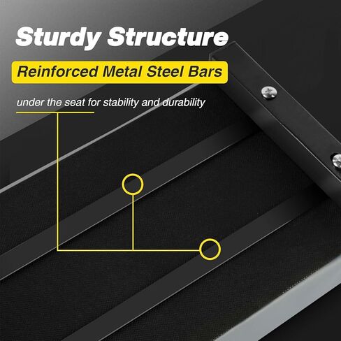 كرسي المتجر المتداول مع عجلات ، كرسي براز ميكانيكي مع ارتفاع قابل للتعديل 15.55 "-18.3" ، مقعد دوارة ثقيلة للمرآب والصالون والوشم جمال ، أسود in Kuwait