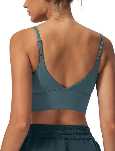 yvette v back Sports Bras for Women Spaghetti Light Light Light Support Packed Wireless Yoga Bra top top top top in Saudi Arabia