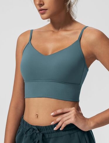 yvette v back Sports Bras for Women Spaghetti Light Light Light Support Packed Wireless Yoga Bra top top top top in Saudi Arabia