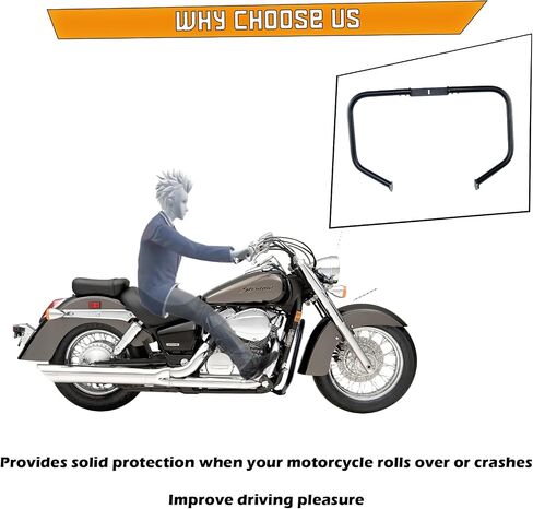 بار تحطم محرك المحرك ، شريط الطريق السريع لـ Honda VT1100C Shadow Spirit VT1100C2 Shadow Saber 2000-2007 in Kuwait