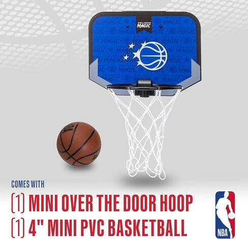 Franklin Sports NBA Team Mini Over The Door Basketball Hoops - Kids Indoor Mini Basketball Hoop with Basketball - NBA Fan Shop Mini Hoops for Bedroom + Office - Over The Door Mini Hoop Sets in Saudi Arabia
