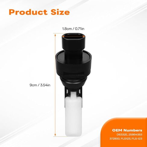 Windshield Washer Fluid Level Sensor Compatible with 2007-2014 Cadillac Escalade & 2007-2014 Chevy Avalanche Silverado Suburban 1500 2500 3500, Replaces 20999338, 15213911 in Saudi Arabia