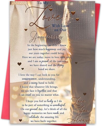 Cute Birthday Gift for Boyfriend Girlfriend,Funny Anniversary Cards for Husband Wife,Happy Anniversary Card & Gifts,Romantic Valentine's Day in Kuwait