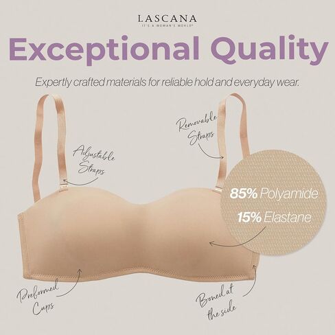 LASCANA Women's Multiway Strapless T-Shirt Bra in Saudi Arabia