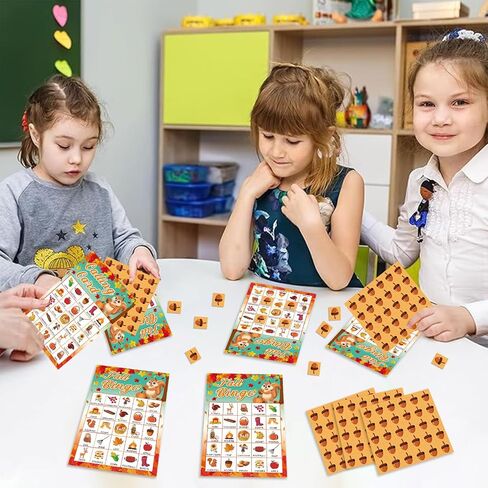 لعبة Fall Bingo 24 لاعبًا، بطاقات بنغو الخريف، ألعاب حفلات عيد الشكر للأطفال والكبار، نشاط عائلي، لعبة حصاد البنغو الخريفية، هدايا الحفلات، اللوازم المدرسية للفصل الدراسي in Saudi Arabia