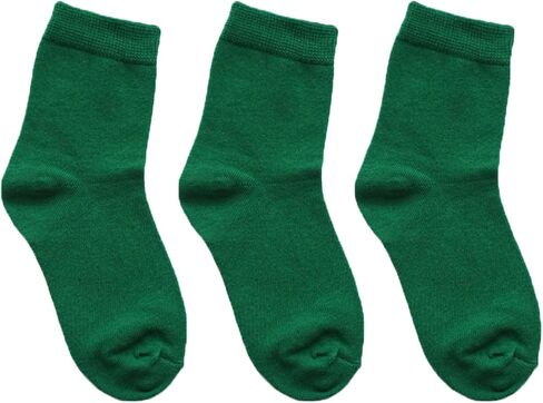 Boys Dress Socks 3 Pairs Kids Boys Girls Crew Dress Sock Cotton Uniform Socks for Girls in Saudi Arabia