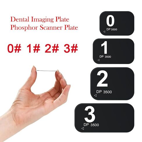 Dental X-ray Phosphor Storage Plates, PSP Digital Imaging Plate no Magneticfor Veterinary Clinic and Lab (#2-No Magnetic) in Kuwait