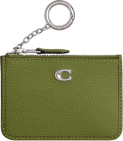 Coach Essential Mini ID Card Case in Signature Denim, LH/Deep Blue Multi in Saudi Arabia