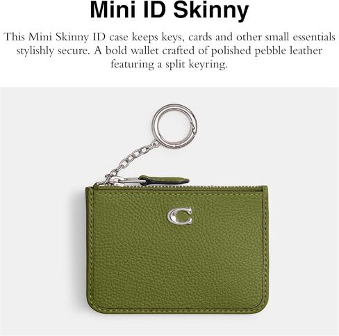 Coach Essential Mini ID Card Case in Signature Denim, LH/Deep Blue Multi in Saudi Arabia