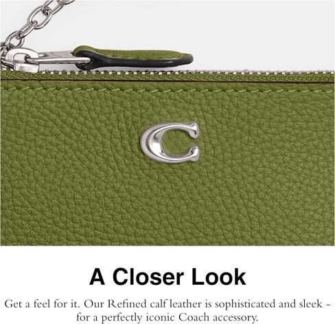 Coach Essential Mini ID Card Case in Signature Denim, LH/Deep Blue Multi in Saudi Arabia