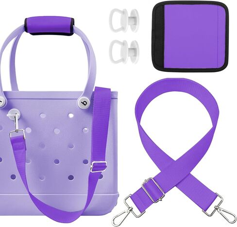 XYFuuee Strap Wrap for Bogg Bag Accessories, Adjustable Crossbody Shoulder Straps Replacement for Beach Rubber Tote Bog Bag in Kuwait