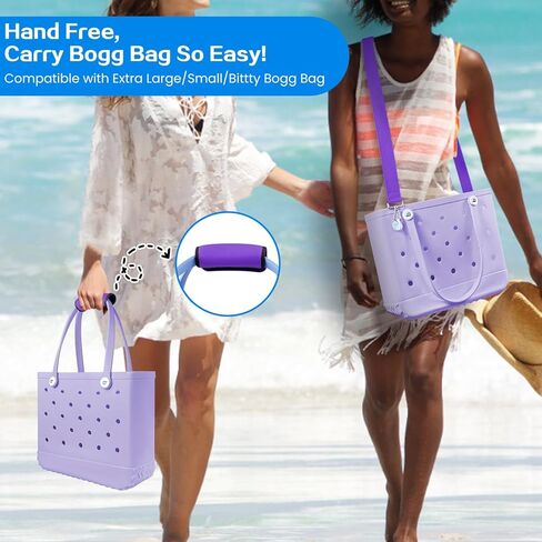 XYFuuee Strap Wrap for Bogg Bag Accessories, Adjustable Crossbody Shoulder Straps Replacement for Beach Rubber Tote Bog Bag in Kuwait