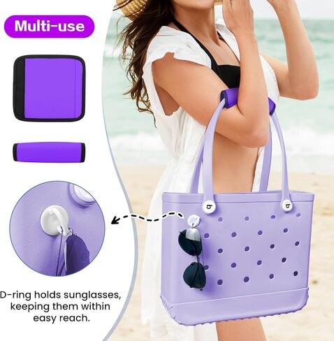 XYFuuee Strap Wrap for Bogg Bag Accessories, Adjustable Crossbody Shoulder Straps Replacement for Beach Rubber Tote Bog Bag in Kuwait