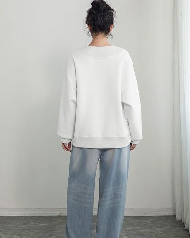 قميص من النوع الثقيل للنساء طويل الأكمام ضد قميص العرق العرق السحب مضلعة 2025 قمم السقوط العصرية in Kuwait