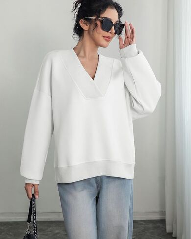 قميص من النوع الثقيل للنساء طويل الأكمام ضد قميص العرق العرق السحب مضلعة 2025 قمم السقوط العصرية in Kuwait