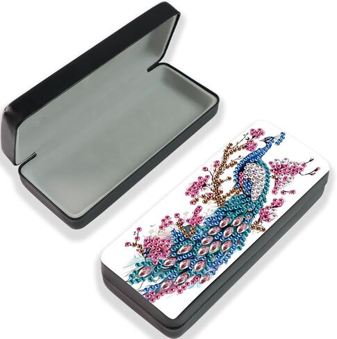Diamond Art Glasses Case Diamond Painting Sunglasses Case Diamond Art Kits for Adults Eyeglass Holder Diamond Painting Kits Eye Glass Holder Diamond Art Kits Eyeglass Holder Butterfly Flower in Saudi Arabia