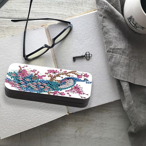 Diamond Art Glasses Case Diamond Painting Sunglasses Case Diamond Art Kits for Adults Eyeglass Holder Diamond Painting Kits Eye Glass Holder Diamond Art Kits Eyeglass Holder Butterfly Flower in Saudi Arabia