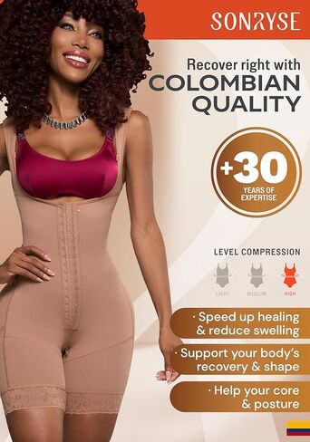 Sonryse Tummy Tuck Compression Compression Donting for Women Fajas Colombianas reductoras y moldeadoras Stage 2 Faja in Kuwait