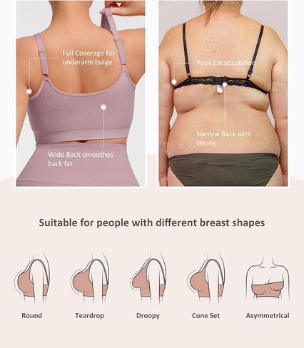 FeelinGirl Zip Front Closure Bras for Women No Underwire Compression Post Surgery Bra with Wide Adjustable Straps in Kuwait