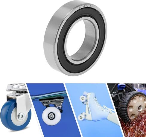 ACROPIX 62/32VV Deep Groove Ball Bearings P5 32x65x17mm Lubricated Bearings Double Rubber Seal Black Silver Tone Scooter Skateboard Wheel in Saudi Arabia