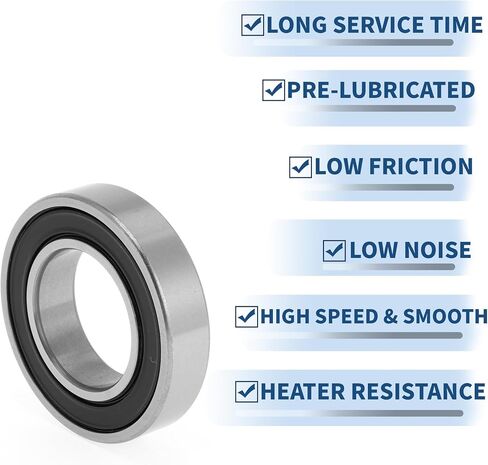 ACROPIX 62/32VV Deep Groove Ball Bearings P5 32x65x17mm Lubricated Bearings Double Rubber Seal Black Silver Tone Scooter Skateboard Wheel in Saudi Arabia