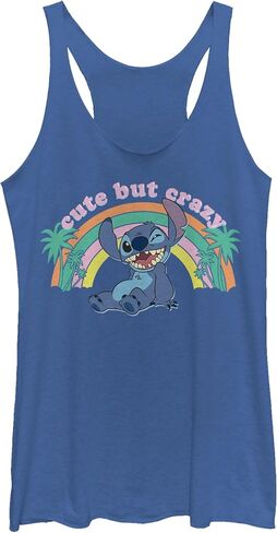 Disney Women's Lilo Stitch Selfie Tri-Blend Racerback Layering Tank in Saudi Arabia