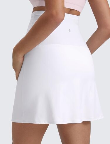CRZ YOGA Butterluxe Maternity High Waisted Skirts for Women A Line Golf Tennis Workout Casual Pregnancy with Shorts Pockets in Saudi Arabia