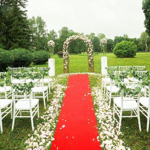 Shappy Red Carpet Runner Rug for Party 55gsm Thickness with 1 Piece Carpet Tape for Wedding Christmas Xmas Thanksgiving Outdoor Accessories, Wedding Party Hallway Rug(2.6 x 30 Feet) in Saudi Arabia