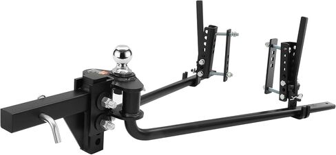 VEVOR Sway Control Weight Distribution Hitch, 1,500 lbs Capacity, Trailer Hitch Kit with 2-Inch Solid Steel Shank, 2-5/16 Inch Alloy Steel Ball, Powder-Coated Load Leveling, Black in Saudi Arabia