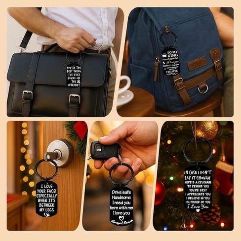 Coolvy Valentines Day Gifts for Him Drive Safe Keychains for Boyfriend Husband Birthday Anniversary Christmas Gifts From Wife in Saudi Arabia