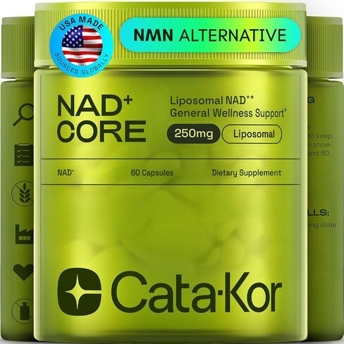 ملحق NMN البديل - Liposomal NAD Core Liponad 250mg - إمدادات مدتها 30 يومًا - ملحق NAD عالي النقاء لمكافحة الشيخوخة ، والمواطن - 60 كبسولات in Kuwait