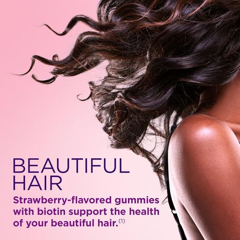 Nature's Bounty Optimal Solutions Gummies with Biotin, Strawberry, 200 Count in Saudi Arabia