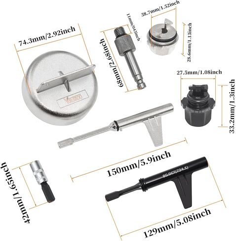 Metal Transmission Oil Filling Tool, Compatible with Mercedes Benz 725.0 9G-Tronic 9-Speed Transmission Fluid ATF, Oil Change Oil Filling Tool, Replace 725 589 00 90 00, 725 589 02 90 00 in Kuwait