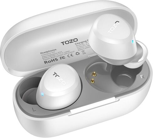 TOZO A1 Wireless Earbuds Bluetooth 5.3 Light Weight in Ear IPX5 Waterproof Headphones 2 Mic for AI Calls, Immersive Premium Sound Bass Headset with Charging Case, 32 Presets EQ Customization via App in Kuwait