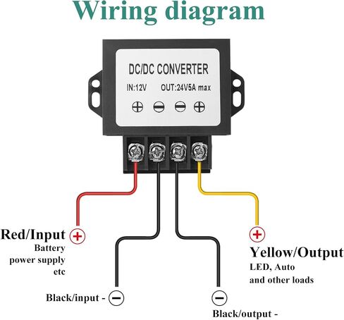 12v to 24v DC Step Up Converter,10-20V Voltage Booster to 24V 3A 72W Max Current Adapter,Voltage Booster Converter,DC up to Voltage Regulator,Voltage Booster Transformer for car radios, Audio in Kuwait