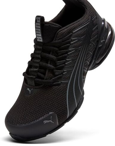 PUMA Voltaic EVO Cross Training Shoes Sneaker, Black-White-Vivid Blue SS25, 4 US Unisex Big Kid in Saudi Arabia
