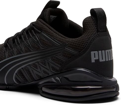 PUMA Voltaic EVO Cross Training Shoes Sneaker, Black-White-Vivid Blue SS25, 4 US Unisex Big Kid in Saudi Arabia