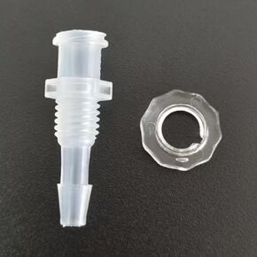 1/8 بوصة PP أنثى حاجز لور قفل إلى خرطوم بارب موصل 1/4-28 UNF ذكر حاجز لور ملولب إلى شائك مع صامولة PC لحوض السمك وقود غاز الهواء السائل 50 مجموعة (1/8 بوصة) in Kuwait